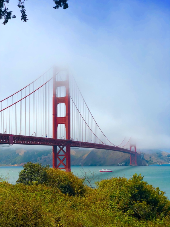 Golden Gate Bridge in the spring 